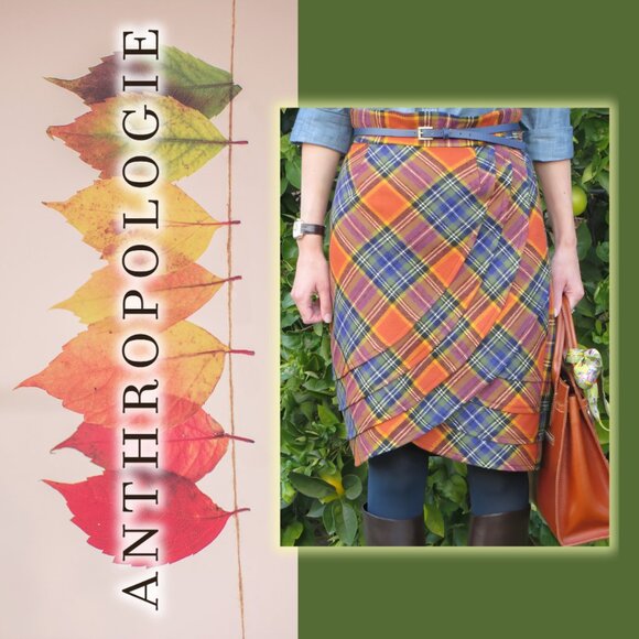 NWT Anthropologie Plenty by Tracy Reese Easy Keeper Plaid skirt (size 4) - Picture 14 of 15